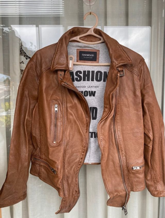 Cazadora de piel Oakwood "The Leather Brand"