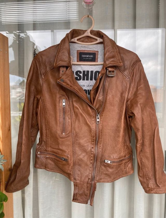 Cazadora de piel Oakwood "The Leather Brand"