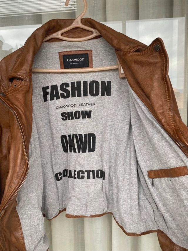Cazadora de piel Oakwood "The Leather Brand"