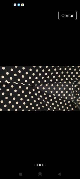 Precioso Vestido lunares blanco y negro - Talla 50