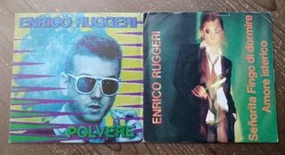 Lotto 45 Giri ENRICO RUGGERI - Polvere-Senorita