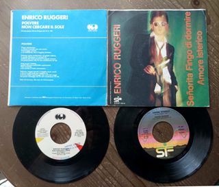 Lotto 45 Giri ENRICO RUGGERI - Polvere-Senorita