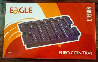 Euro Coin tray Organizer Eagle monete