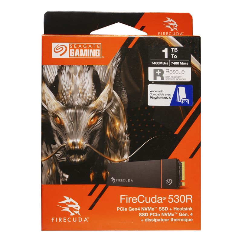 Seagate FireCuda 530R NVMe SSD 1TB PS5 Disipador afbeelding 2