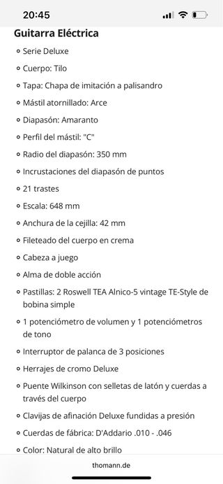 Guitarra Harley Benton Telecaster