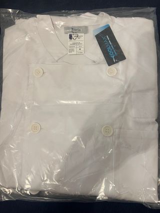 Chaqueta hombre de cocina M blanca nueva.