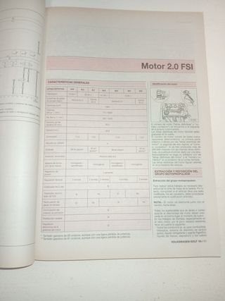 VOLKSWAGEN GOLF MK5 2.0 FSI 1.9 TDI MANUAL TALLER