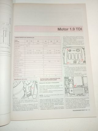 VOLKSWAGEN GOLF MK5 2.0 FSI 1.9 TDI MANUAL TALLER
