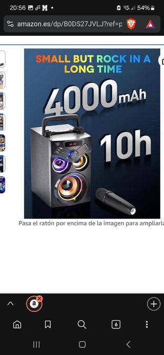 Altavoz inalámbrico Bluetooth  Karaoke NUEVO