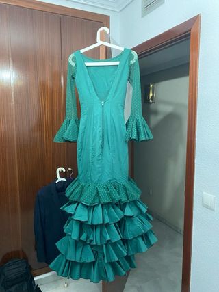 Traje Flamenca Verde - Talla 32