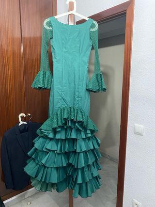 Traje Flamenca Verde - Talla 32