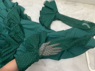 Traje Flamenca Verde - Talla 32