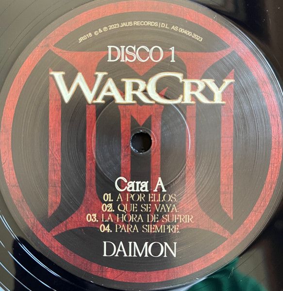 WarCry Vinilo + Pua y poster
