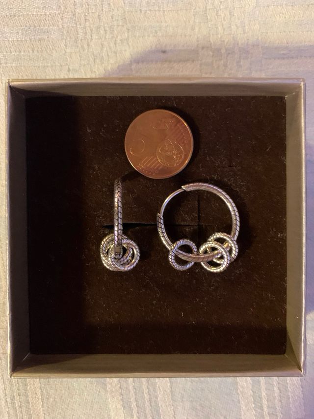 Pendientes plata aros - Nuevos