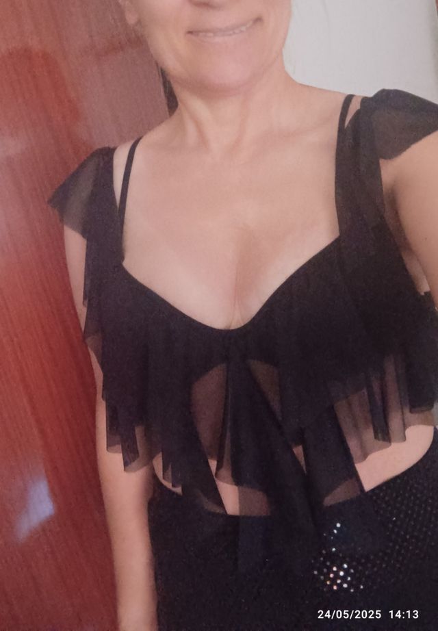 Top negro - sostén de encaje