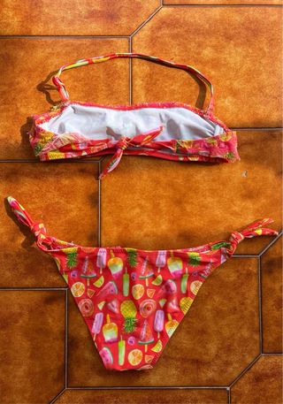 Costume bambina 8 anni fantasia frutta con pizzo