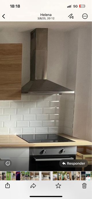 Campana extractora Ikea con tubo 