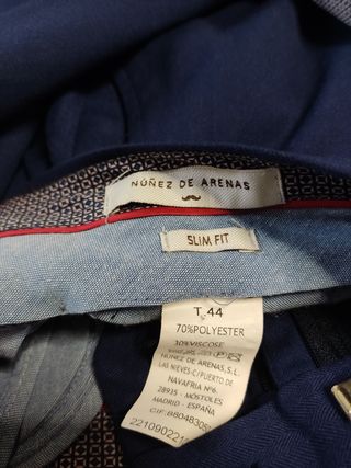 Traje azul marino hombre
