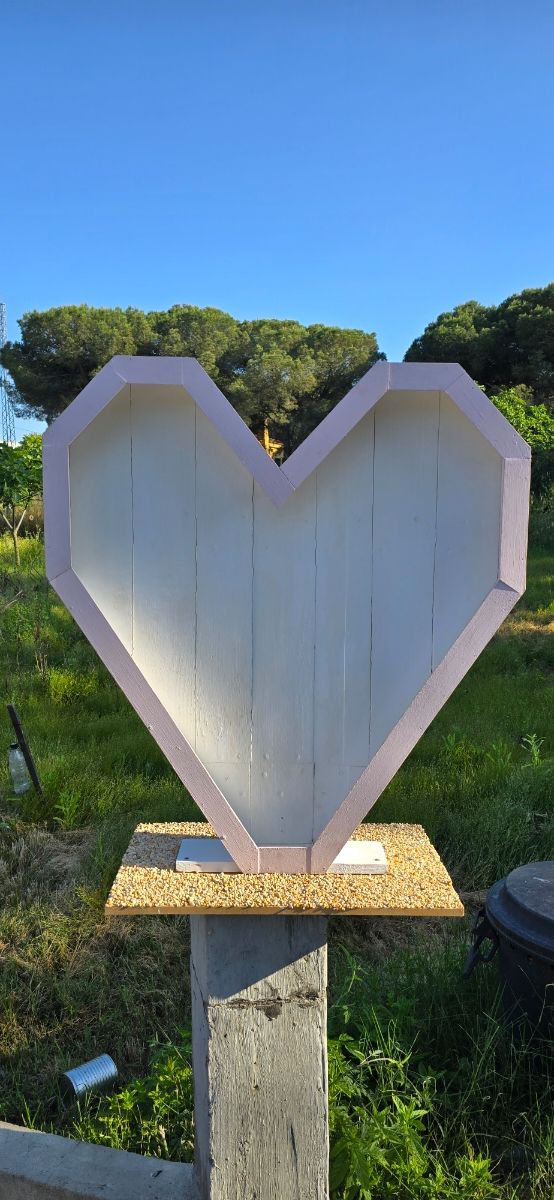 Corazón decorativo eventos con leds