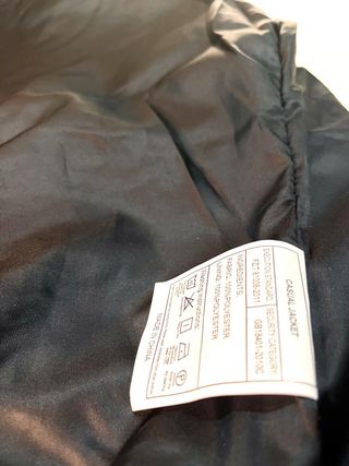 Chaqueta bomber negra militar - Talla L