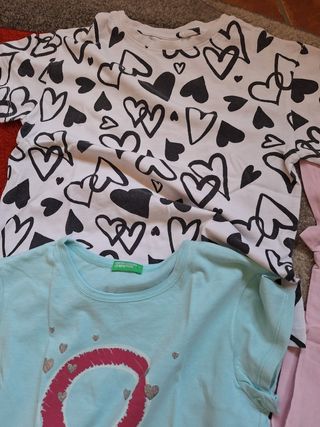 Set di sei magliette 8-10 anni