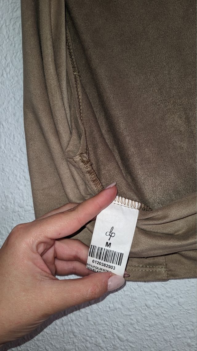 Crop top ante beige - Tallas S/M