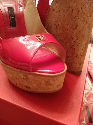 Sandalias Carolina Herrera rojas