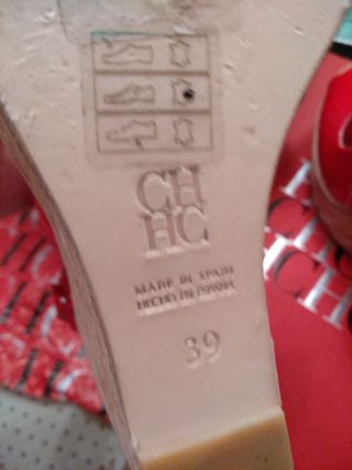 Sandalias Carolina Herrera rojas