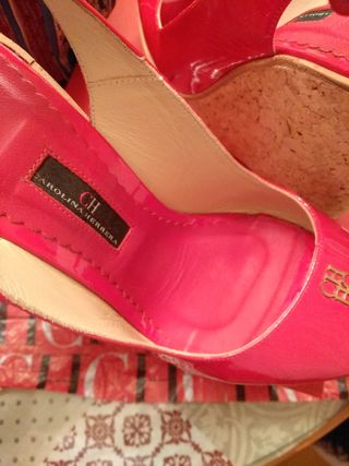 Sandalias Carolina Herrera rojas