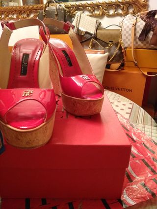 Sandalias Carolina Herrera rojas