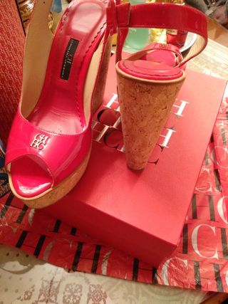Sandalias Carolina Herrera rojas