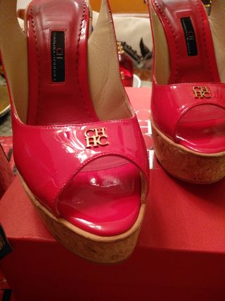 Sandalias Carolina Herrera rojas