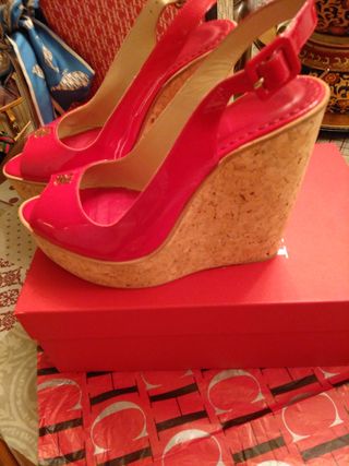 Sandalias Carolina Herrera rojas