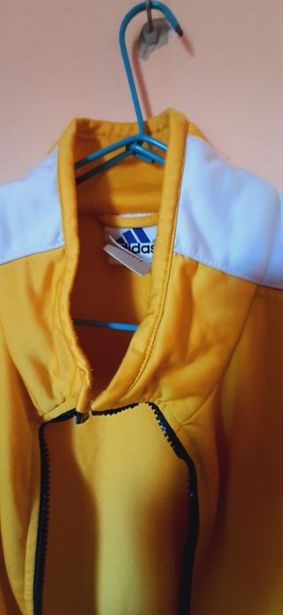 Chaqueta Adidas vintage amarilla-negra