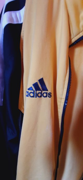Chaqueta Adidas vintage amarilla-negra