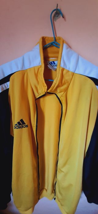 Chaqueta Adidas vintage amarilla-negra