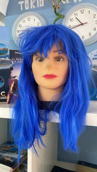 Peluca azul