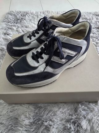 Hogan Interactive - Scarpe blu e argento 39