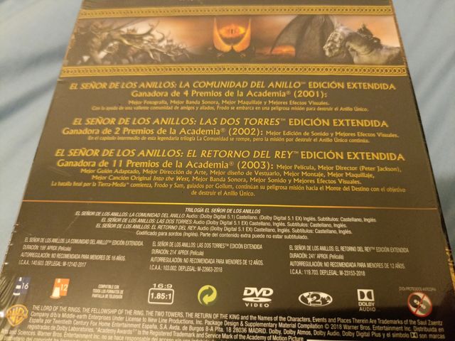 Il Signore degli Anelli, DVD