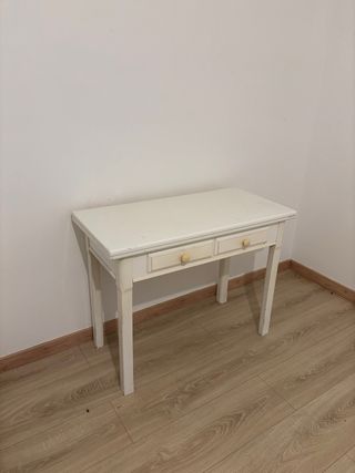 Mesa escritorio blanca madera