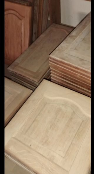 Puertas y frontal cajón madera roble