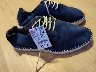Zapatillas esparto Zara azul - 40. Nuevas