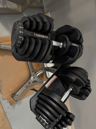 Mancuernas Ajustables 40kg nuevas con soporte