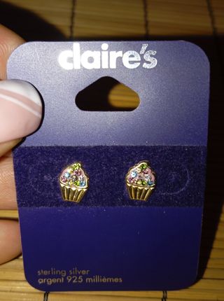 Pendientes Claire's cupcake
