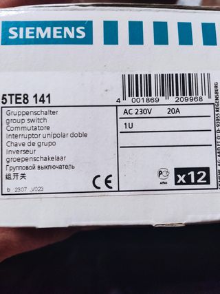 11 Interrupt. Siemens 5TE8141 20A