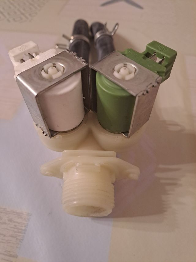 Electroválvula doble vía para lavadora