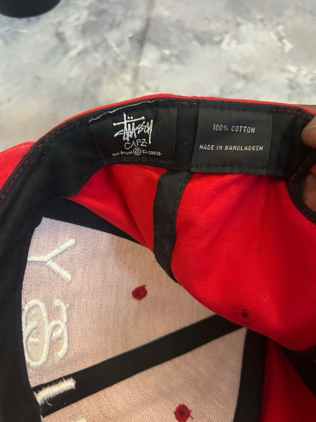 Cappellino Stussy rosso