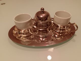 Servizio caffè silver plated