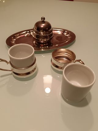 Servizio caffè silver plated