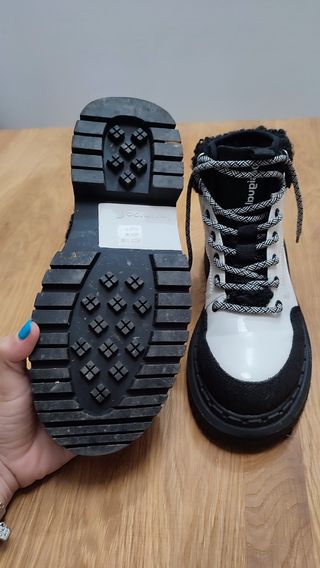Botines Desigual Blancos-Negros 39